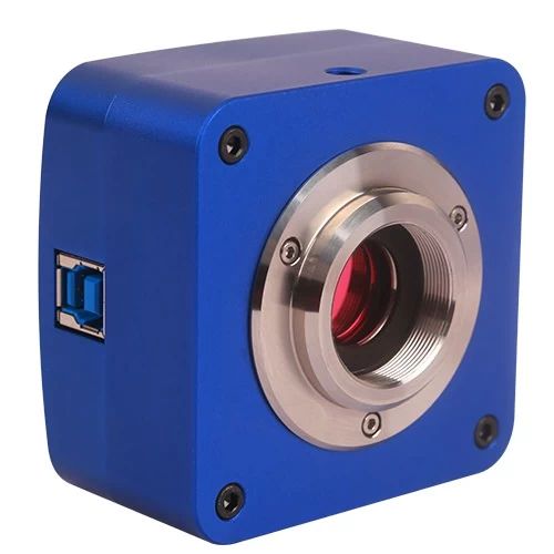 ToupTek U3ISPM USB 3.0 C-Mount CMOS Kamera – 16–20 MP donanım çözünürlüğü, donanımsal ISP motorlu ve CNC alüminyum gövdeli üst düzey mikroskopik görüntüleme cihazı.